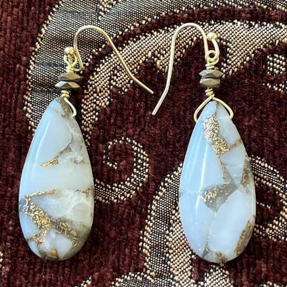 Free People Jewelry - Free people Precious Stone Dangle Earrings